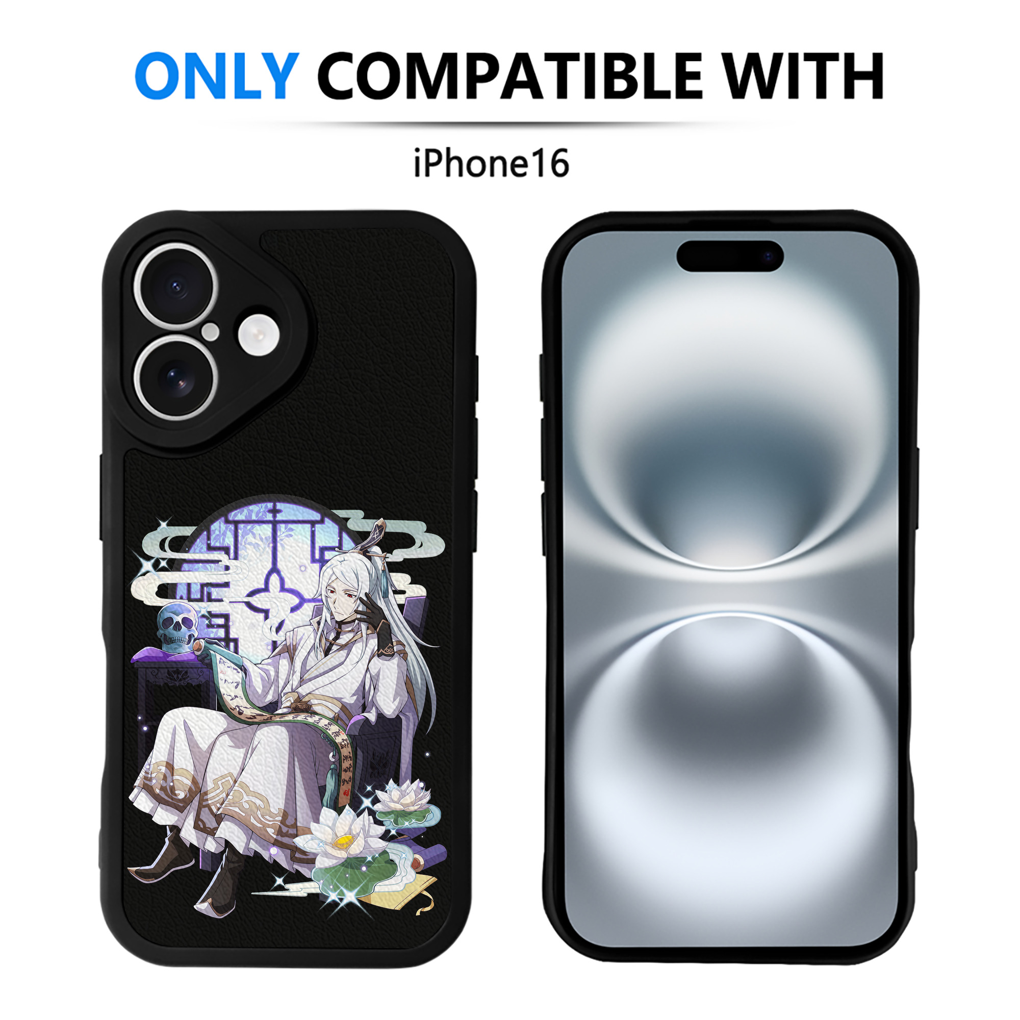 （画像用） 文豪ストレイドッグス Bungo Stray Dogs 【iPhone 16シリーズ対応】シリコンスマホケース（レザー調） 材質：シリコン
